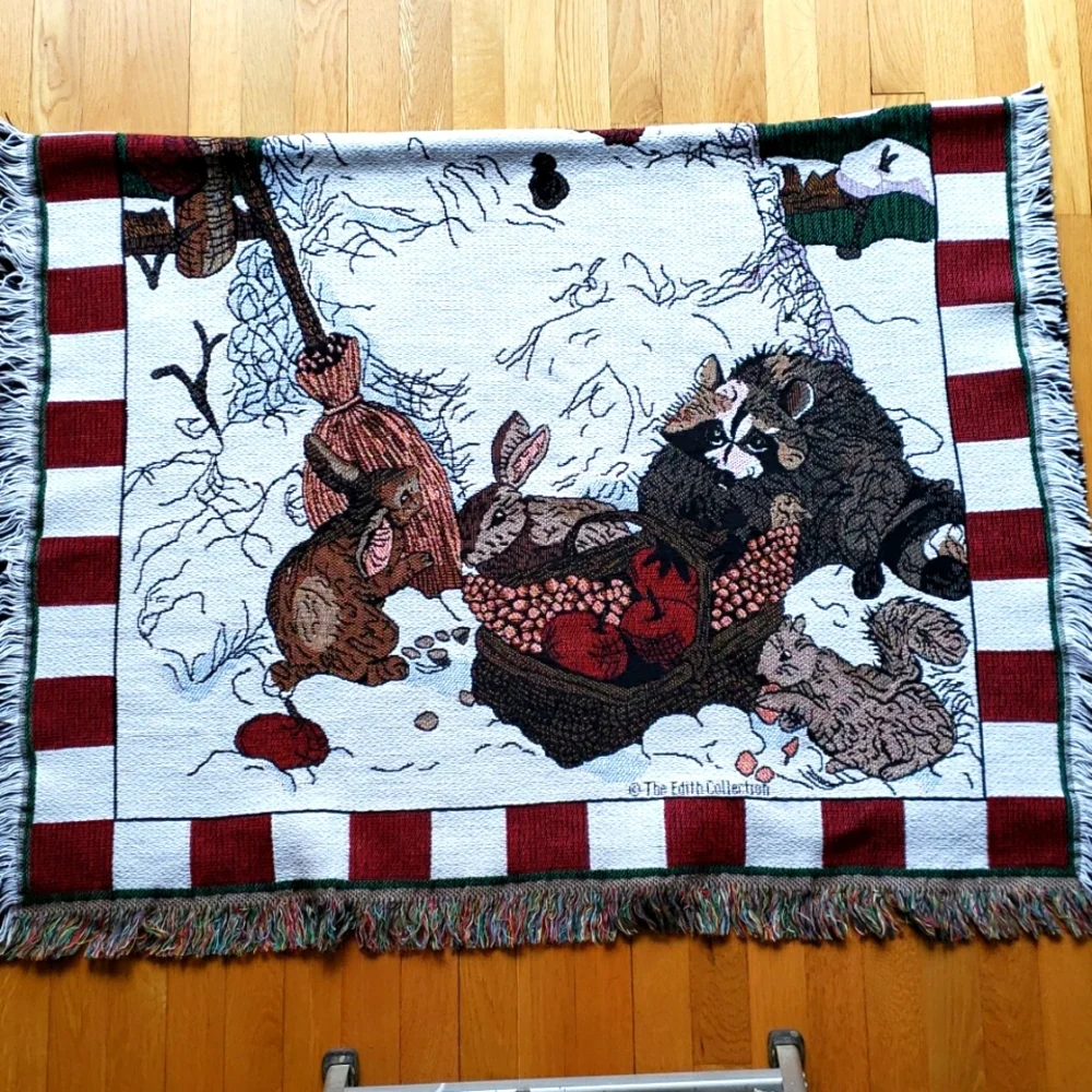 Christmas Aphagan (Measures approximately 42 x 61 inches)